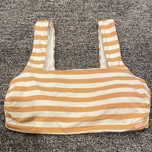 Striped Roxy bikini top